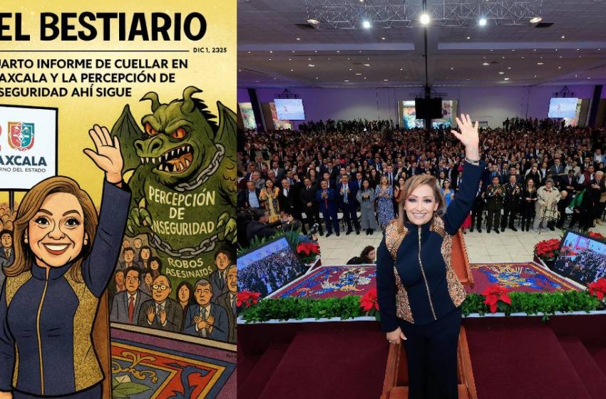  El Bestiario: Cuarto informe de Cuéllar en Tlaxcala y la percepción de inseguridad ahí sigue